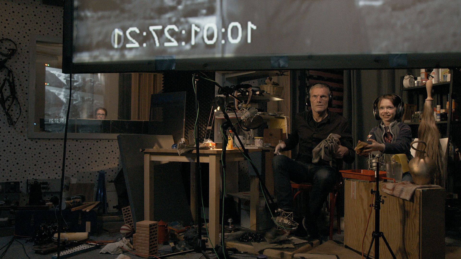 Heidi at the Foley Maker