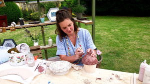 Crocheting and Ceramics