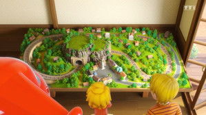 Soccer with Stone Statues