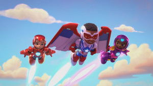 Captain America Goes Fast