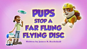 Pups Stop a Far Flung Flying Disc