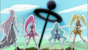 We'll Become Strong! The Test is Pretty Cure vs. Pretty Cure!!