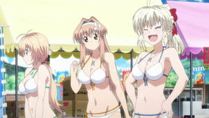 The Demon Lord's Daughter Is Tending to Customers in a Swimsuit