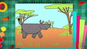 How To Draw A Rhino