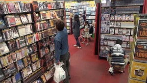 Dreams to be drawn at a video rental store on a major holiday weekend