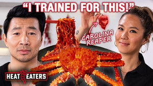 Simu Liu Eats the Spiciest Meal of His Life