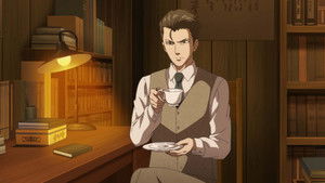 The Girl Enjoys Delicacies in Autumn