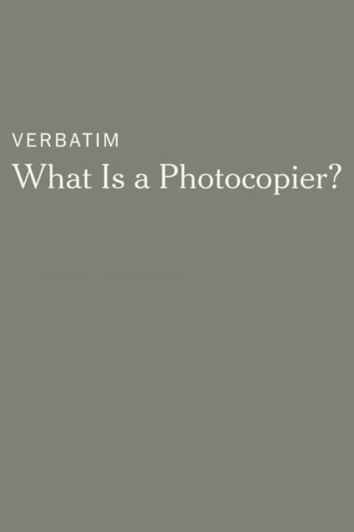 Verbatim: What Is a Photocopier?