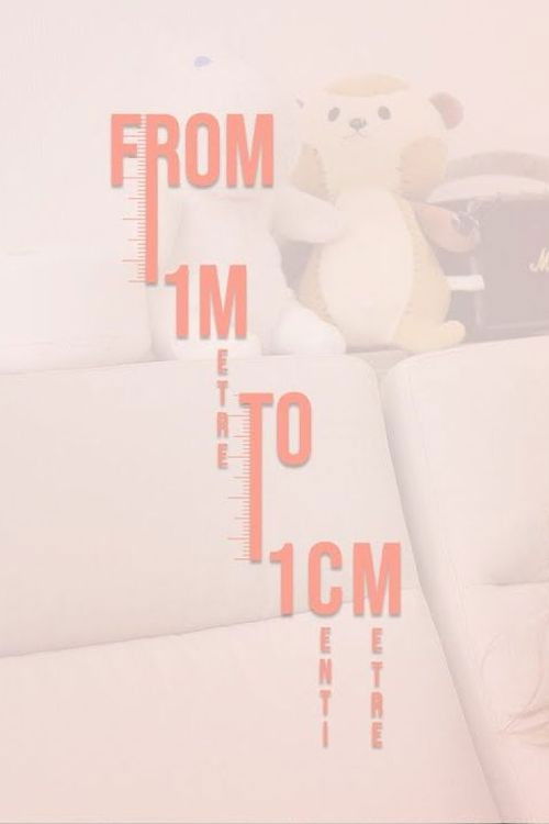 From 1 metre to 1 centimetre